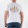 a backview of a man wearing the shirt.
