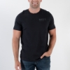Front view of a man wearing the aker's Single Barrel T-Shirt.