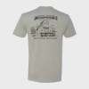 Light-gray t-shirt, back with  distillary image.