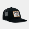 black trucker hat with Jim Beam Manhattan Cocktail patch