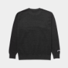dark charcoal grey crewneck sweatshirt with BOURBON applique on the front and Jim Beam on the sleeve